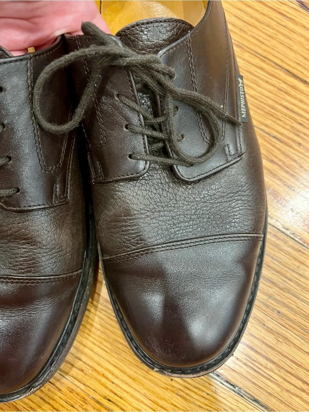 Mephisto Men's Melchior Derby dark brown, Oxford. Size 11